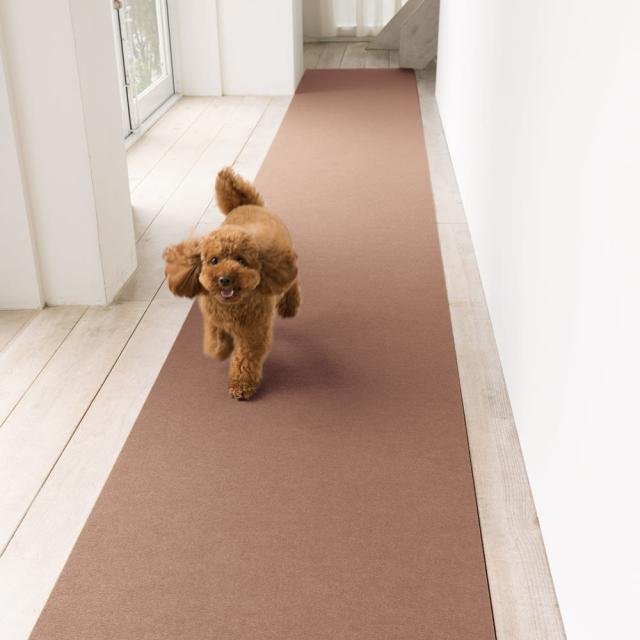 ≪長さ500cm≫ カテキン消臭＆はっ水 おくだけ吸着ロングマット 幅90cm ペット用品 612715