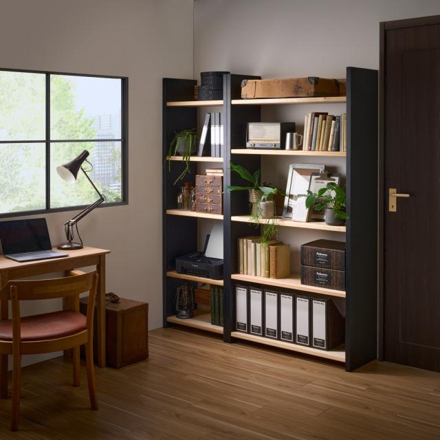 杉天然木棚のスタイリッシュ頑丈ラック 幅110cm奥行43.5cm高さ90cm