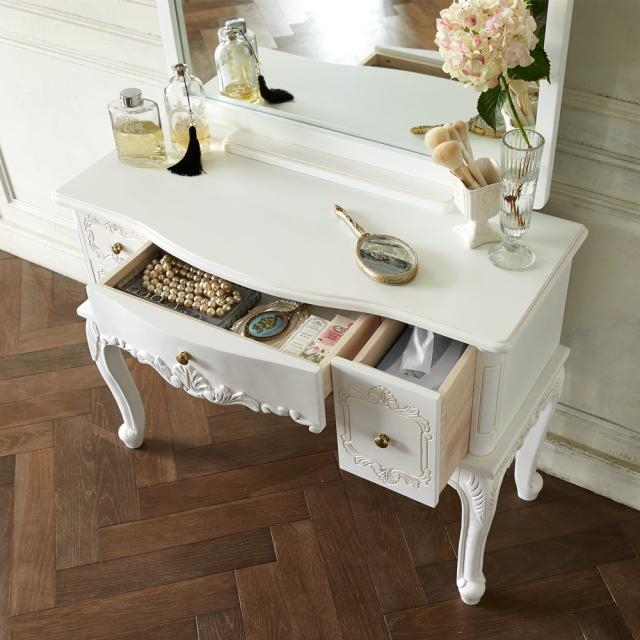 アンティーククラシックシリーズ ドレッサー＆スツール 小物収納