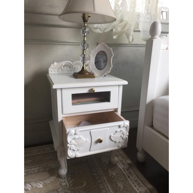 アンティーククラシックシリーズ ベッドサイドチェスト テーブル