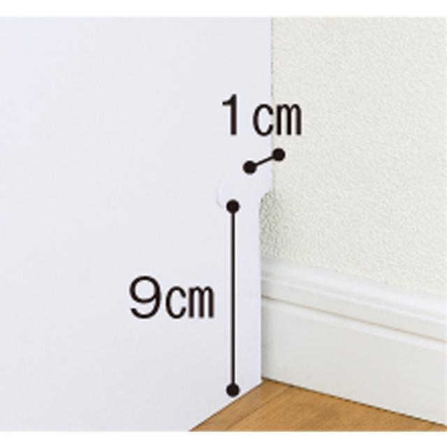 薄型で省スペースキッチン突っ張り収納庫 チェストタイプ 幅75cm・奥行31cm キッチン収納 キッチンボード 630309