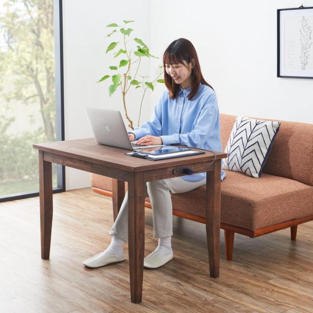 HK-ノーム こたつ ブラウン 〔幅105×奥行55cm〕 〔組立品〕