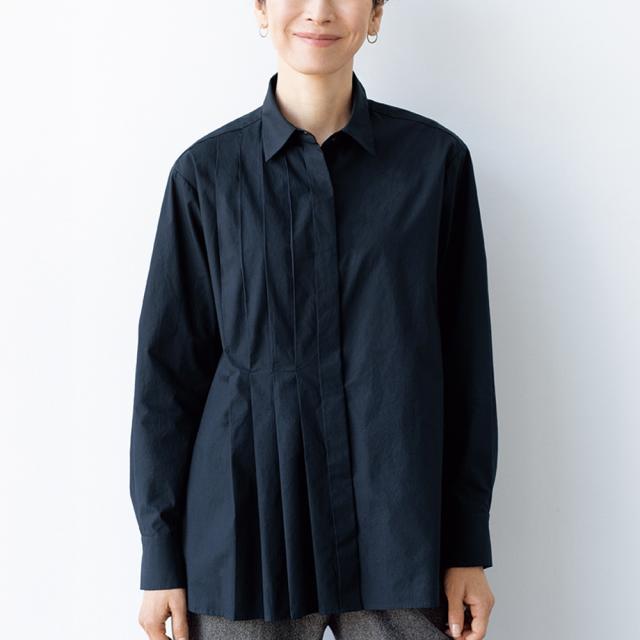 ソフトタイプライター タックデザインシャツ ファッション シャツ ブラウス PC5988