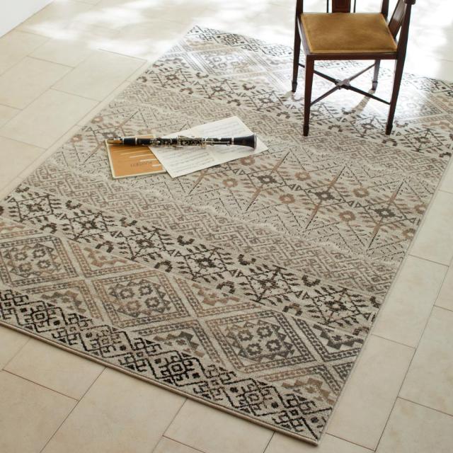 ≪約200×250cm≫ 無染色ウールラグ エルデネ カーペット ラグ マット 防音カーペット 防音マット 600806