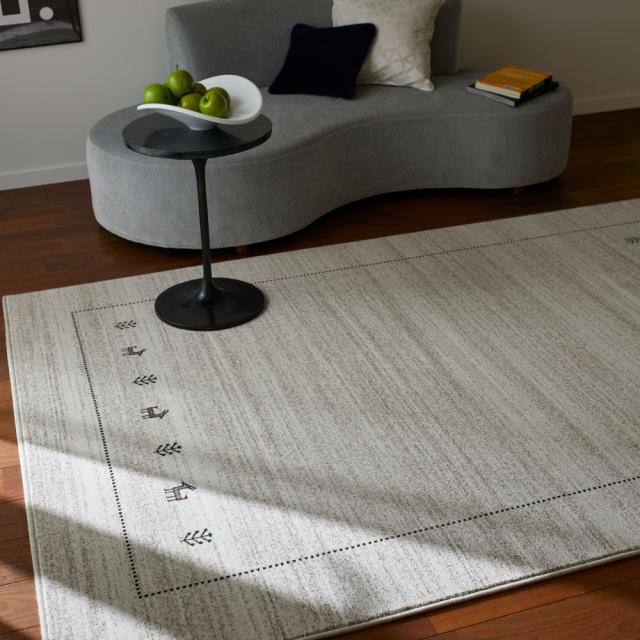 ≪約200×200cm≫ 無染色ウールラグ ムルン カーペット ラグ マット 防音カーペット 防音マット 600813