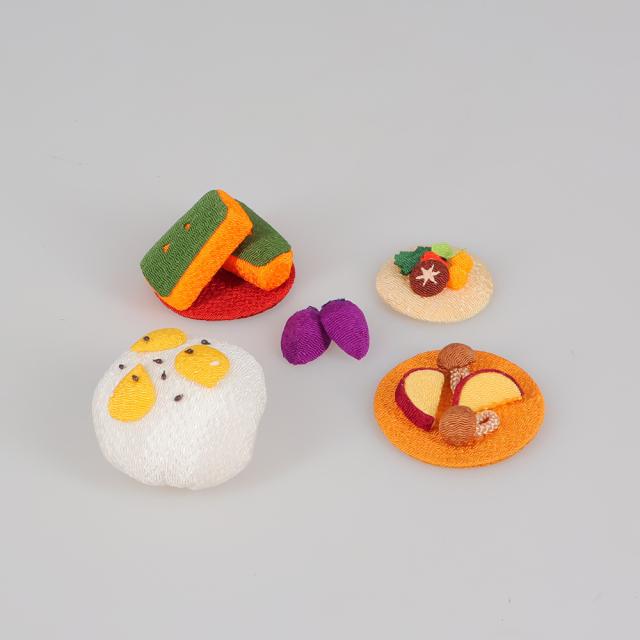 ≪器付きフルセット≫ 〈龍虎堂〉ちりめん京のお供え御膳 年中行事用品 季節商品 LX7818_9