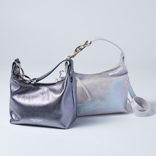 バッグ レザーバッグ 革バッグ Gianni Pizzini/ジャンニピジーニ メタリックレザー 2WAYバッグ（イタリア製） 297904の通販は