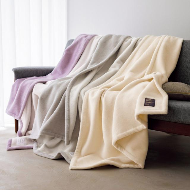 毛布 掛け毛布 ブランケット ≪セミダブル≫洗えるシルク×超長綿コットン　リバーシブル毛布シリーズ　掛け毛布 522923の通販は 17,013円