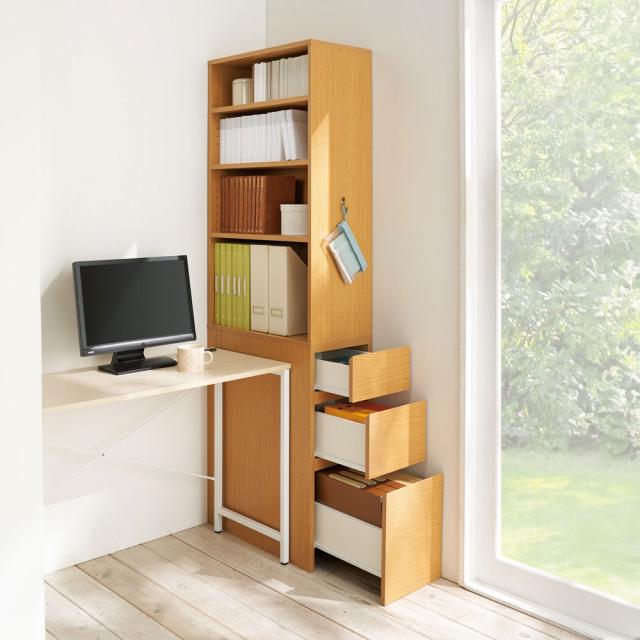 デスクサイド　収納ラック　シェルフ　≪高さ180cm≫ デスクサイド 収納ラック シェルフ ≪高さ180cm≫ デスクサイド 収納