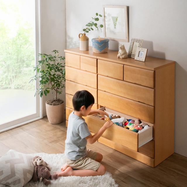 ≪幅45糎≫ 大きさが十分な量に選べる生まれながら木軌跡付き添い人用だんす 5段印字機（高さ103糎） リビング納める リビング 645103