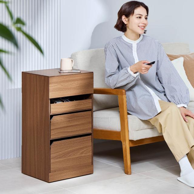 「あれどこいった？」をなくす 仕切りで分類収納ワゴン リビング収納 リビング 622401