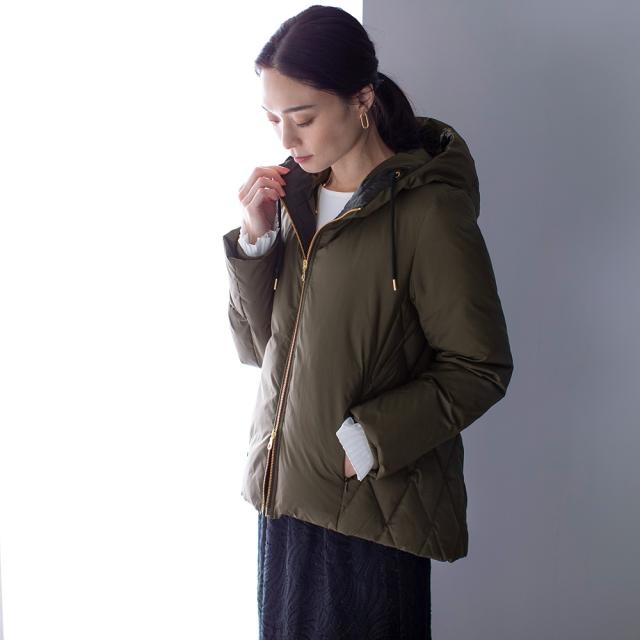 はっ水 高密度タフタ ショートダウンコート コート ショートコート ハーフコート N60661