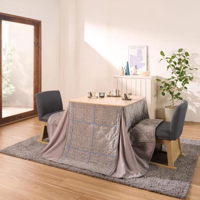 北欧風ナチュラルダイニングこたつシリーズ フランネルこたつ掛け布団 80cm×80cm用 こたつ こたつ布団 611321