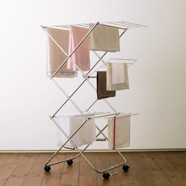 洗濯用品 アイロン 室内物干し タワー型たためる３段物干しレギュラー　幅57高さ122cm　 WF1023の通販は 15,263円