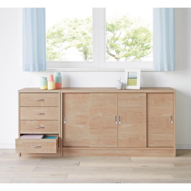 家具 収納 キッチン収納 食器棚 1cmピッチで棚板調整カウンター下引き戸収納庫 幅1cm 4枚扉 奥行30cm 高さ70cm の通販はau Pay マーケット ディノス Au Pay マーケット店