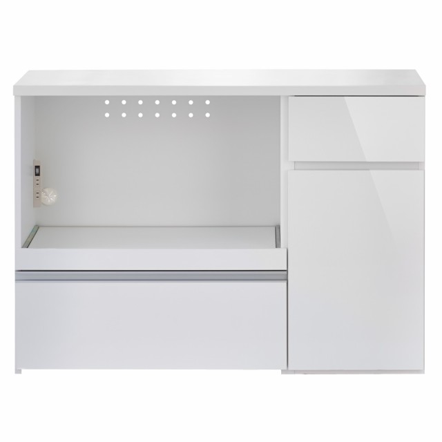 キッチンストッカー 食品ストッカー ≪幅120cm奥行40cm≫ サイズが選べる家電収納キッチンカウンター ロータイプ 幅120cm 823607の通販は