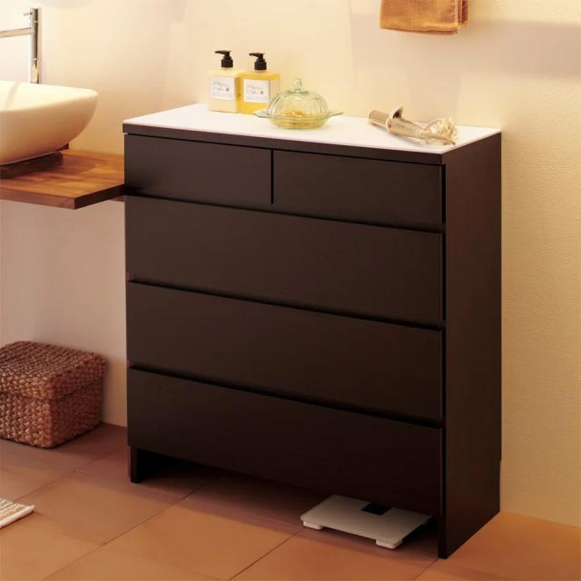 Dinos サニタリーチェスト タンス 収納 幅45奥行30cm 4段 Dinos サニタリーチェスト タンス 収納 幅45奥行30cm 4段 人工大理石天