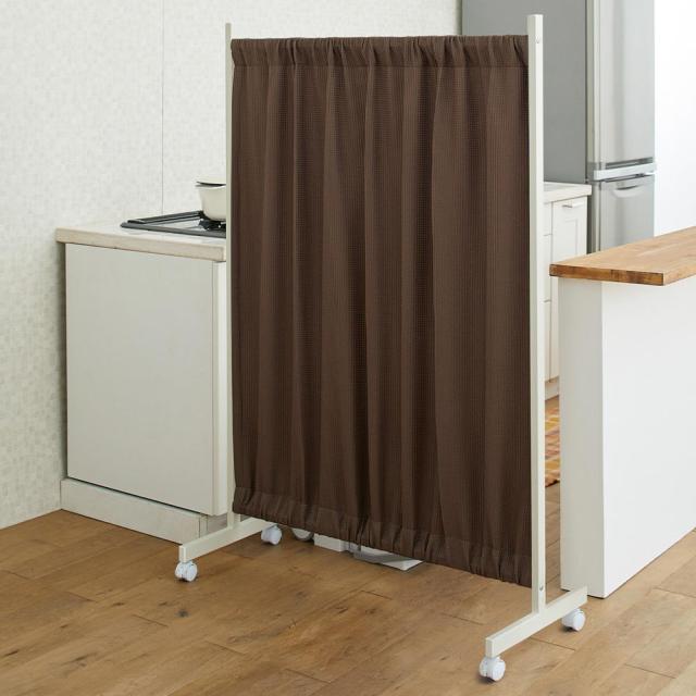場所を選ばない伸縮パーテーション ロータイプ 高さ145cm 幅94cm-154cm リビング収納 パーテーション 間仕切り 632415