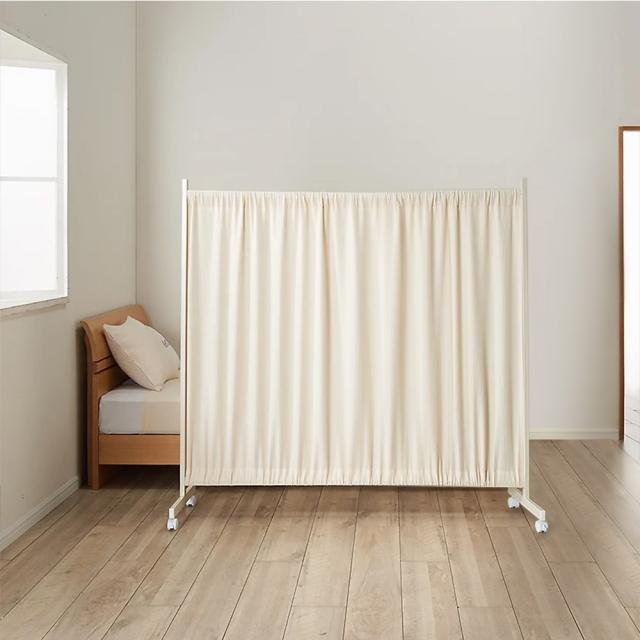 場所を選ばない伸縮パーテーション ロータイプ 高さ145cm 幅140cm-240cm リビング収納 パーテーション 間仕切り 632417
