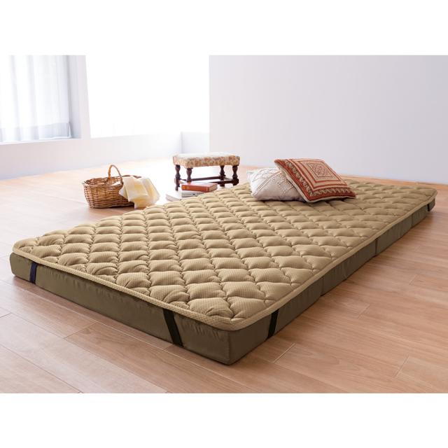 ≪ダブル≫ 【アキレス×dinos】システムコンパクトマットレス 上層＋下層（15cm） 敷布団 523411