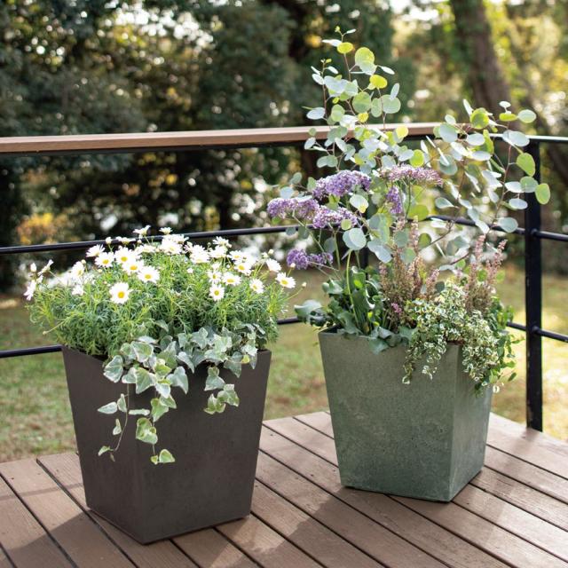 カナダ企画 底面給水モダンプランター プランター 植木鉢 鉢カバー H91201