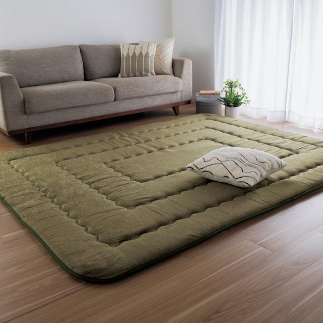 シャルマン F敷 (I) 国産固綿40mm使用 ラグ ふっくら極厚敷き布団