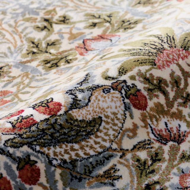 約140 0cm ベルギー製モリスデザインスタジオ ウィルトン織ラグ いちご泥棒 の通販はau Pay マーケット ディノス Au Pay マーケット店