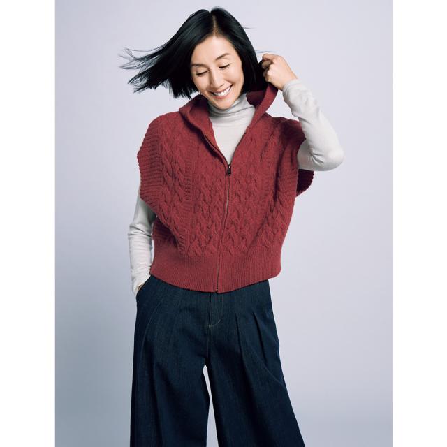 ≪股下丈68cm≫ カイハラ ストレッチデニム 2タック ワイドパンツ