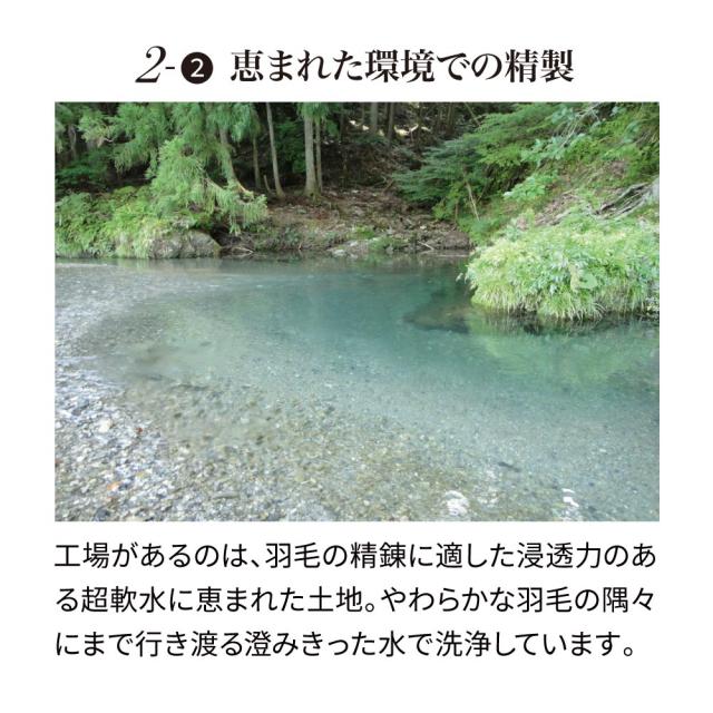 ≪シングルロング≫ 真心ロイヤルダック2枚合わせ羽毛掛け布団 掛け布団 614155_7