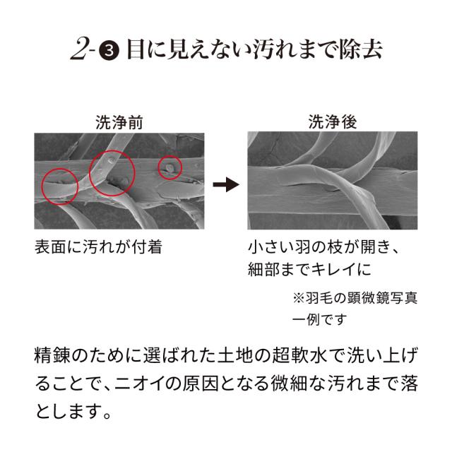 ≪シングルロング≫ 真心ロイヤルダック2枚合わせ羽毛掛け布団 掛け布団 614155_8