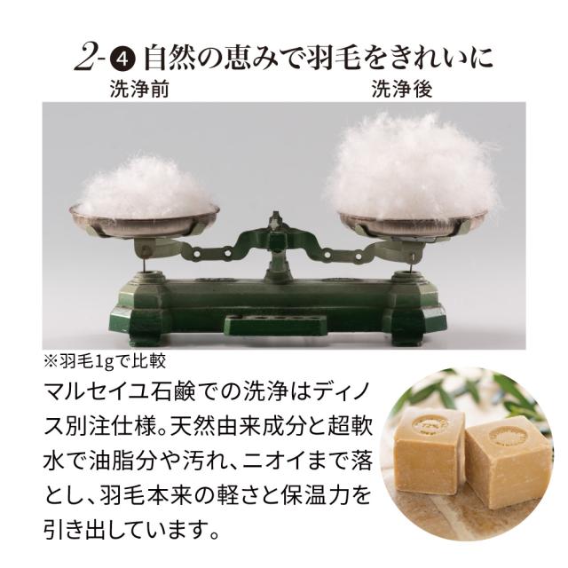≪シングルロング≫ 真心ロイヤルダック2枚合わせ羽毛掛け布団 掛け布団 614155_9