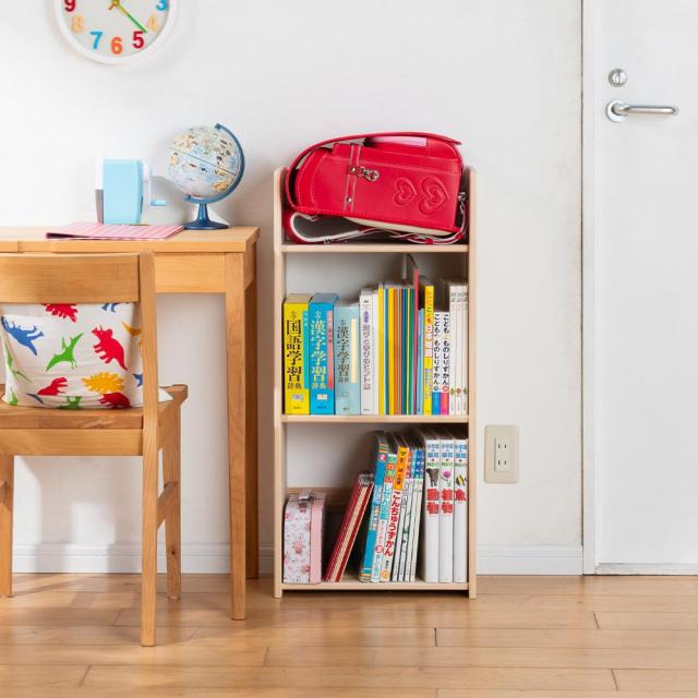 ≪幅40cm≫ 国産杉の収納ラックシリーズ テキスト収納ラック キッチン収納 キッチンカウンター下収納 627311_3