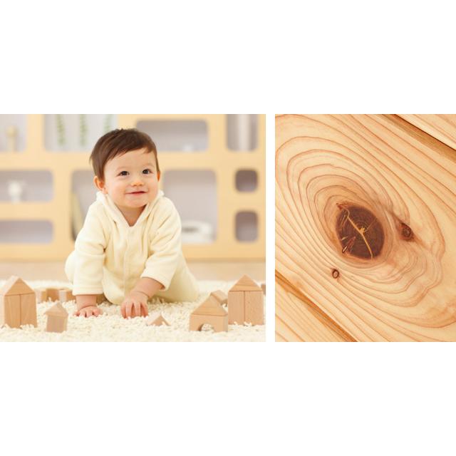 ≪幅40cm≫ 国産杉の収納ラックシリーズ テキスト収納ラック キッチン収納 キッチンカウンター下収納 627311_9