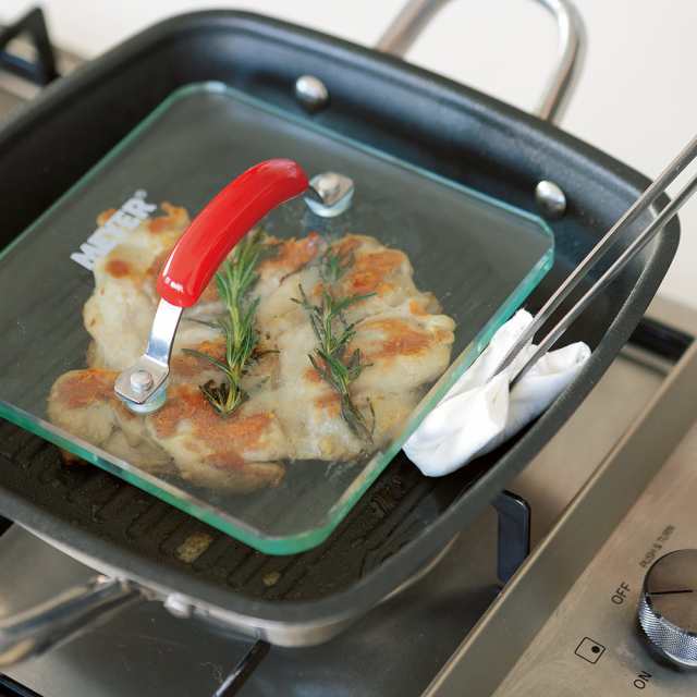 調理 食器 器物類 グリルプレス 簡単 時短 おいしい 焼き目 肉 魚 焼き 