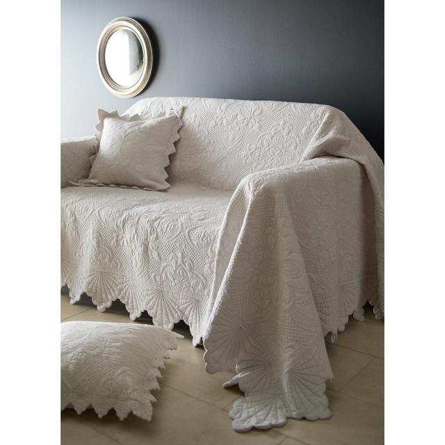 ≪約190cm×290cm≫コットンキルト Shella/シェルラ マルチカバー