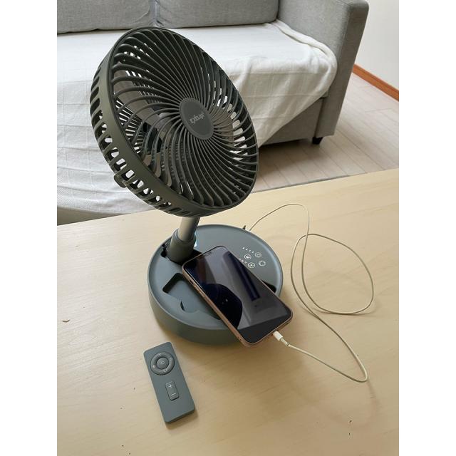 アウトドア 停電 防災 普段使い 節電 静か 首振り コンパクト 大容量バッテリー式コードレスサーキュレーター扇風機 25cm AR2651