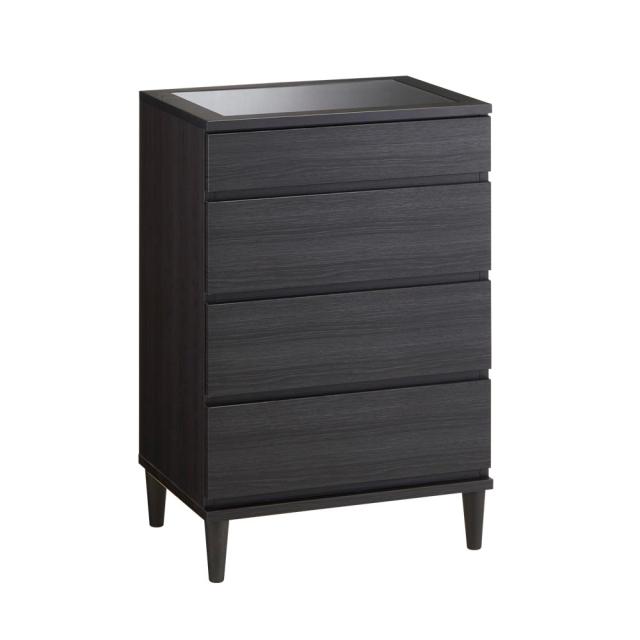 北欧ジュエリー収納付チェスト ロータイプ 幅60cm・4段（高さ89cm