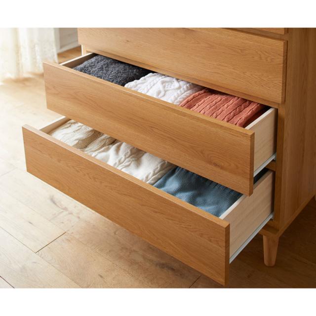 北欧ジュエリー収納付チェスト ロータイプ 幅60cm・4段（高さ89cm