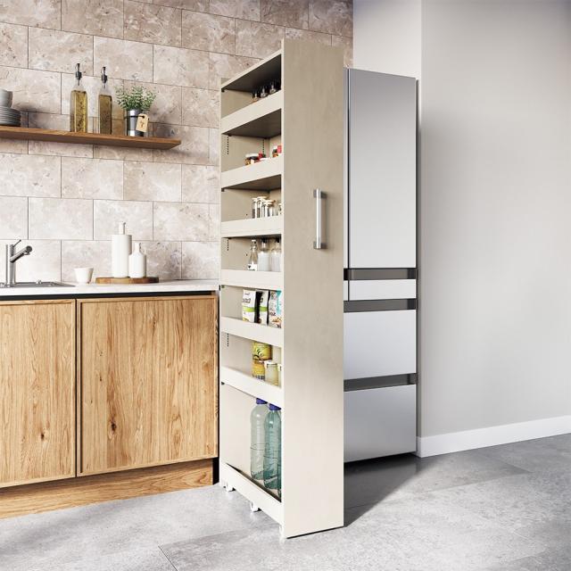 キッチン収納 キッチンストッカー 隙間収納 キッチンや冷蔵庫の奥行に合わせた頑丈すき間ワゴン 幅25cm奥行63cm高さ180cm 526955の通販は