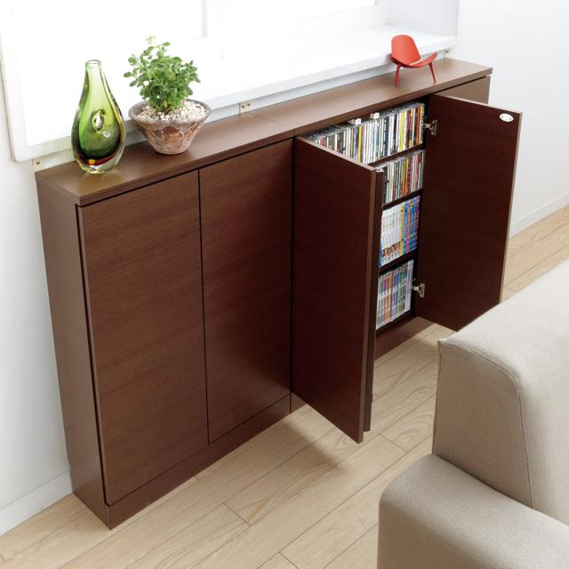 1cmピッチ薄型窓下収納庫 【幅115奥行17.5cm】 本棚 ラック シェルフ