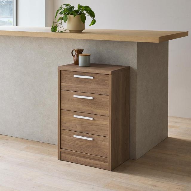 完成品 見せるも隠すも収納シリーズ チェスト 幅45cm高さ70cm リビング収納 キャビネット リビングボード 629251