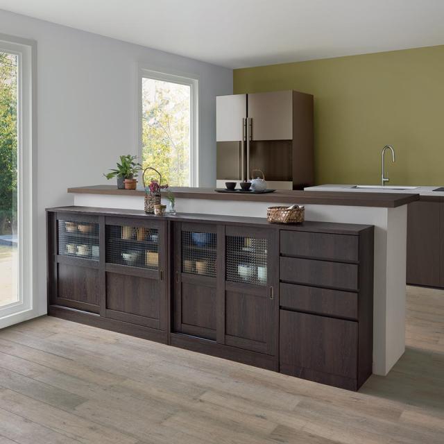 レトロ収納シリーズ カウンター下収納チェスト 幅44.5cm キッチン収納