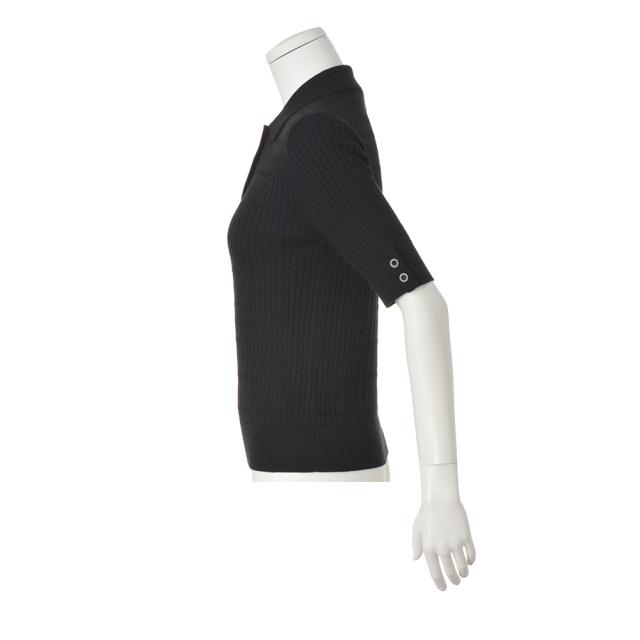 コットンカシミヤ ミニケーブル ポロニット ニット セーター ニットセーター 112001 コットンカシミヤ ミニケーブル ポロニット ニット セーター ニット