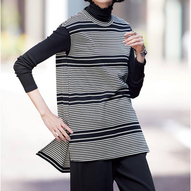 「森下メリヤス」 シルクリブ丸胴 タートルネック プルオーバー ファッション シャツ ブラウス PC5642