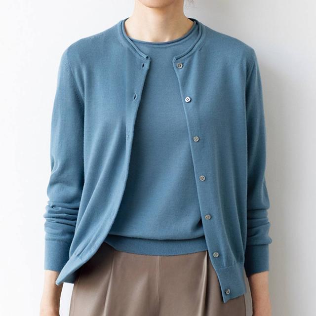 アラシャンカシミヤ クルーネック カーディガン ファッション ニット セーター PC5645