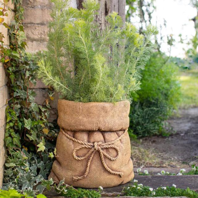プランター 植木鉢 鉢カバー 麻袋プランター 大 G70407の通販は