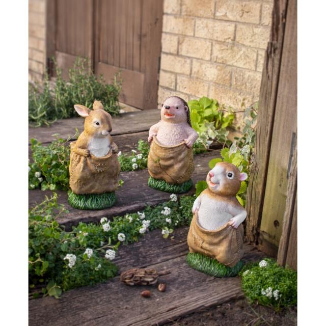 プランター 植木鉢 鉢カバー 麻袋仲良しトリオ G70408の通販は 7,884円