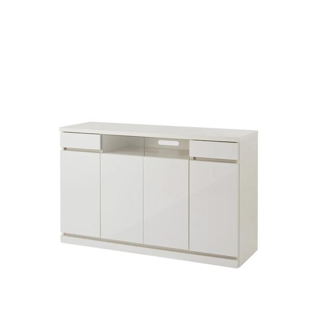 ［幅119cm］ハイタイプテレビ台 高さ75cm 日本製 完成品 キャスター付き テレビ台 テレビボード 壁面収納テレビ台 587802