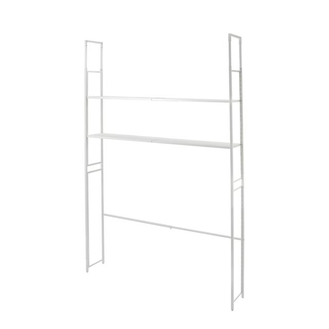 スペース有効活用 伸縮突っ張りラック 2段 幅112.5cm-161cm奥行29.5cm高さ220cm-260cm ホームオフィス家具 台 ラック 588122_1