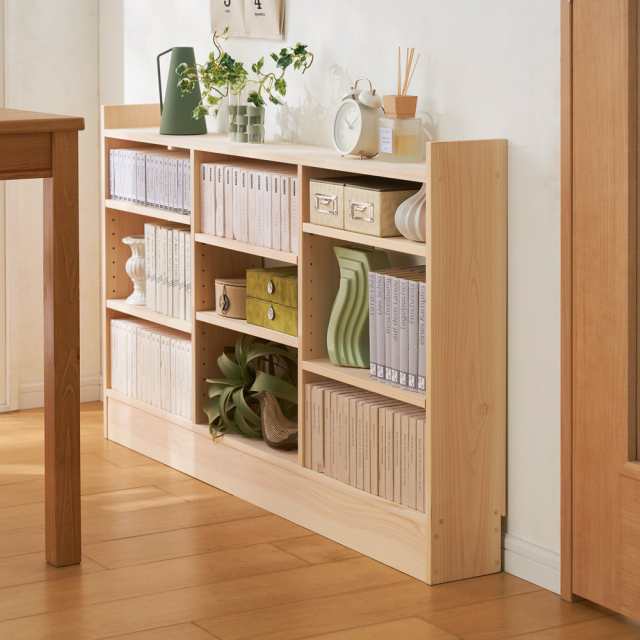 キッチン収納 キッチンカウンター下収納 薄型奥行15cm国産東濃檜の天然木頑丈ラック 幅120cm高さ70cm 527702の通販は
